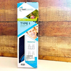 NIB Unisex Foot Scientific Arch Support Type 1 Pronation Flat Feet